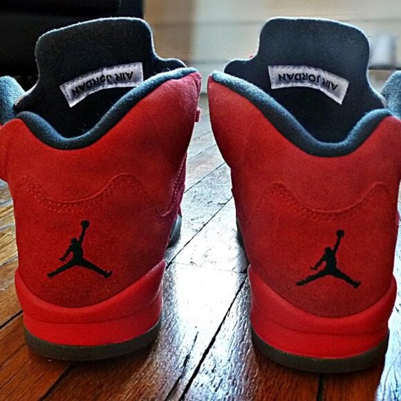 Air Jordan 5 Retro BG Red Suede, Size US M6(Y), W7.5 - Picture 11 of 16